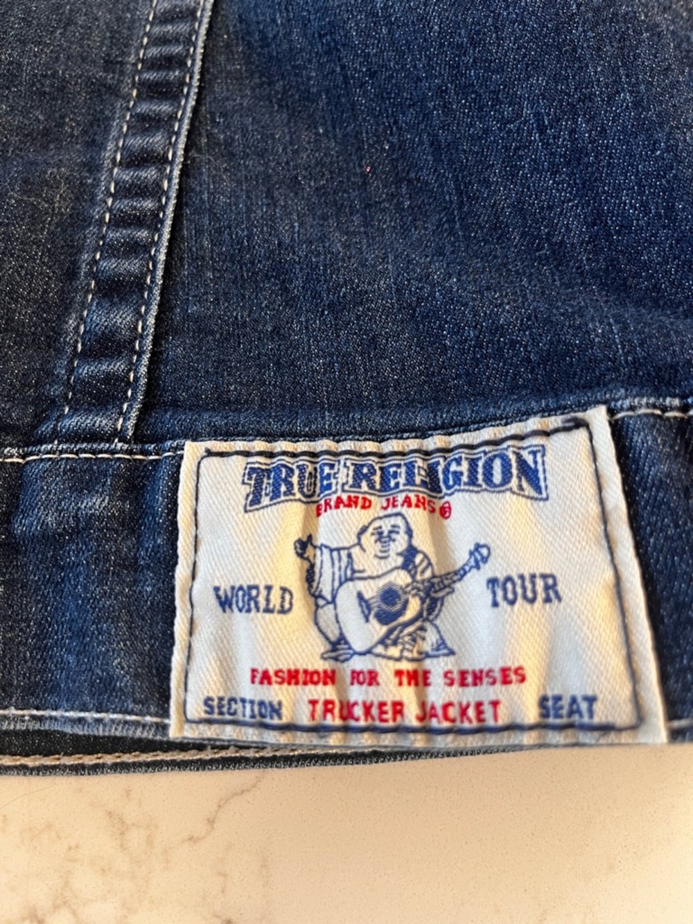 True Religion Denim Trucker Jacket with Snap Buttons EUC Size Small - Picture 3 of 11